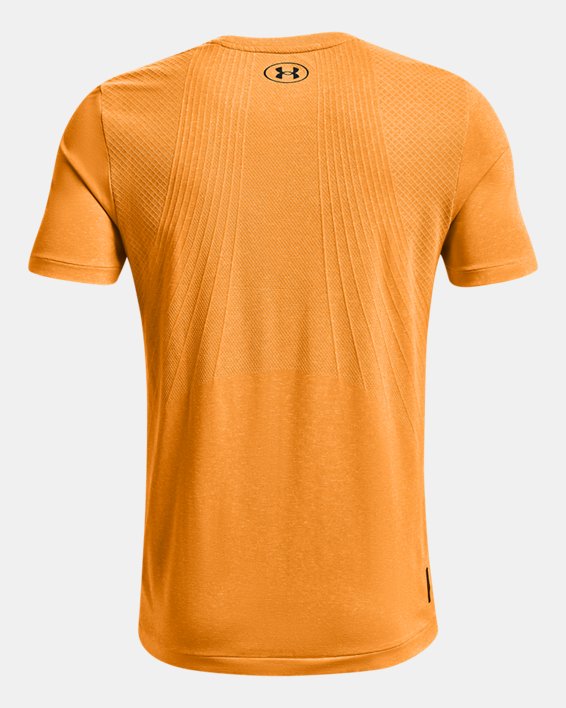 Men's UA RUSH™ Seamless Short Sleeve, Orange, pdpMainDesktop image number 7